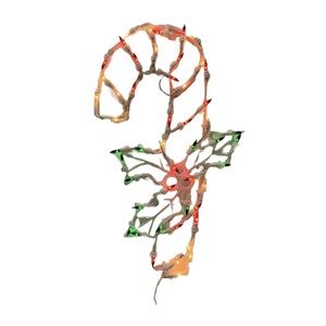 Vintage Light Up Candy Cane Christmas Decor